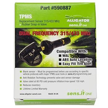 Amazon.com: Alligator Sens It 590887 Tire Pressure Sensor